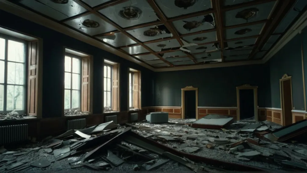 В Германии вор дважды провалился сквозь потолок игрового зала, пытаясь скрыться от полиции