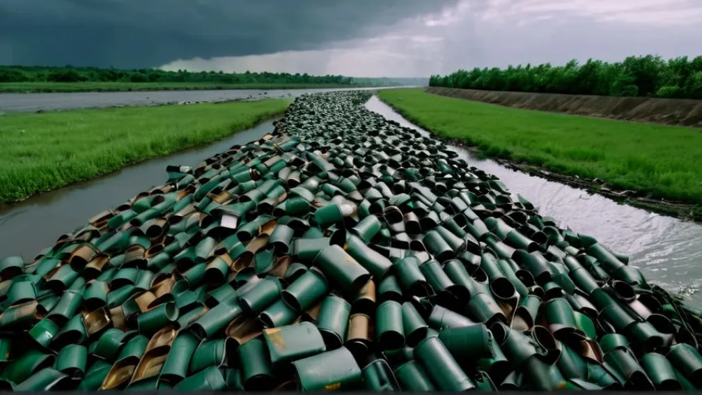 Незаконная свалка в Оксфордшире: Англия шокирована гигантской горой мусора у реки