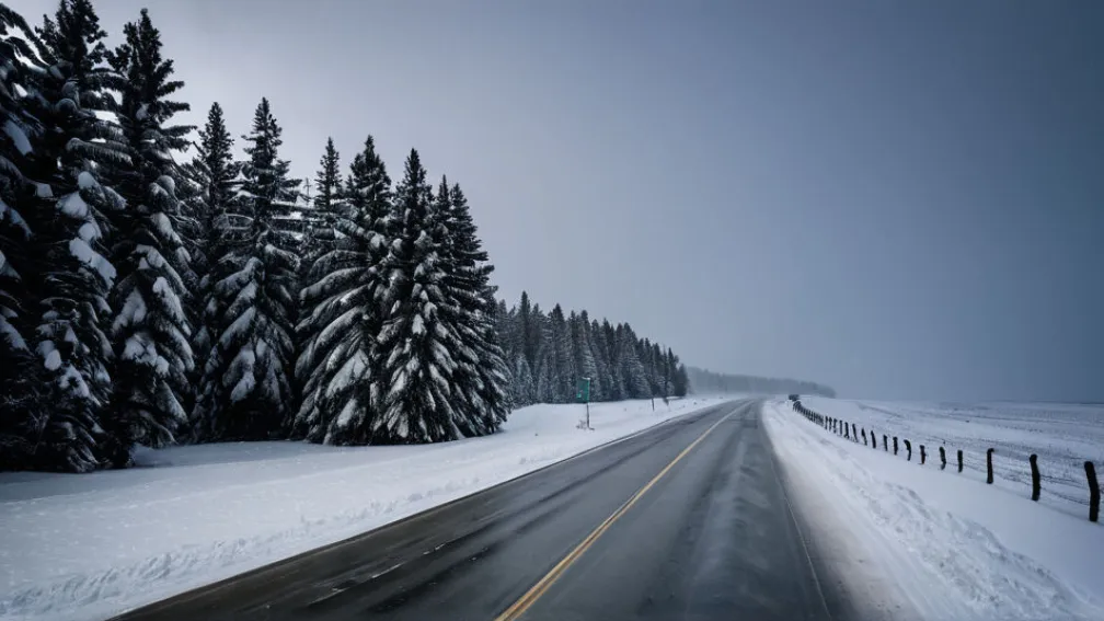 Снежная буря в Северной Америке