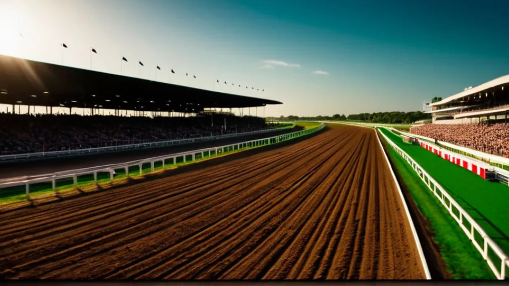 Хаос на скачках: Машина скорой помощи чуть не спровоцировала лобовое столкновение