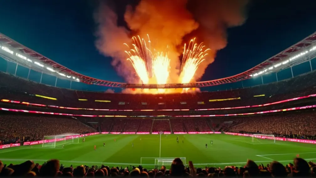 ФК "Санкт-Паули" оштрафован на шестизначную сумму за пиротехнику фанатов на дерби
