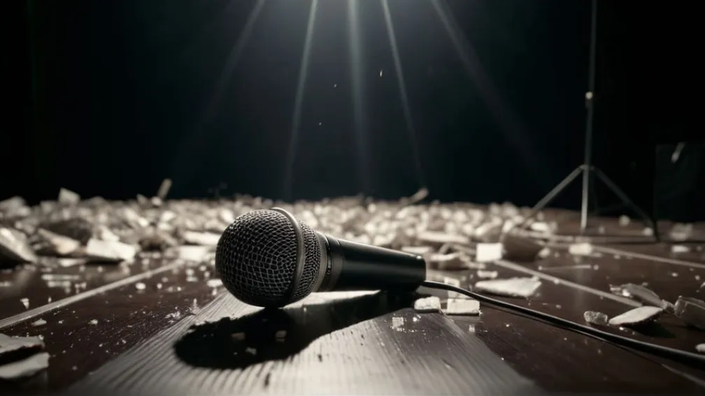 Сценический инцидент: Граф из Unheilig упал во время концерта, но вернулся на сцену