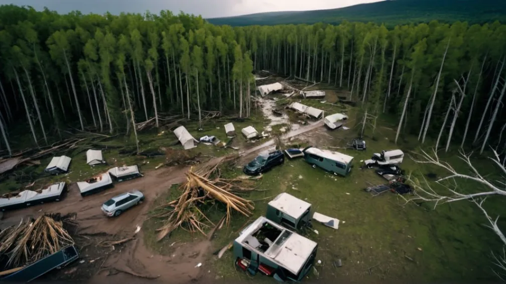Смертоносный торнадо обрушился на Алгарве: один погибший, десятки пострадавших и разрушения в Португалии