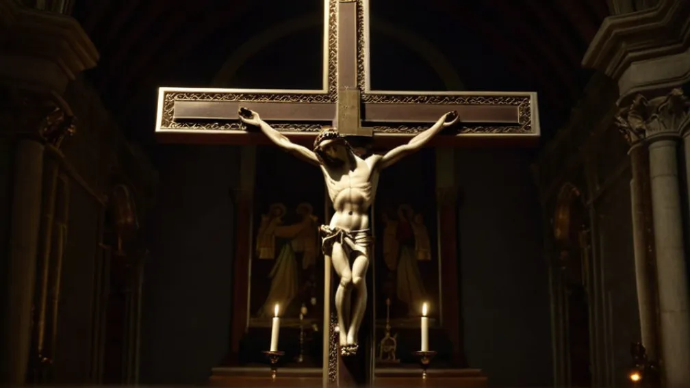 Акт вандализма в церкви Гессена: Осквернена историческая фигура Иисуса