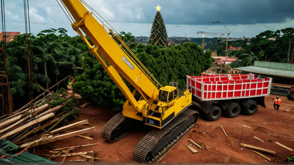 Трагедия в Бразилии: кран рухнул при установке рождественской елки, есть жертвы