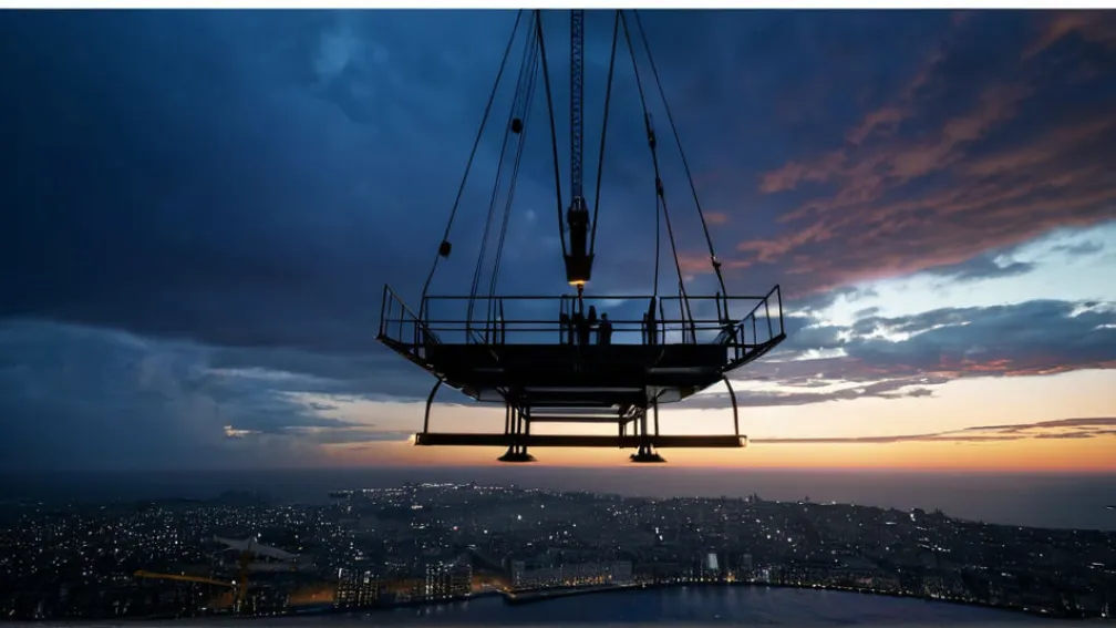 Семья спасена с высоты 45 метров после ЧП в ресторане Sky-Dining в Индии