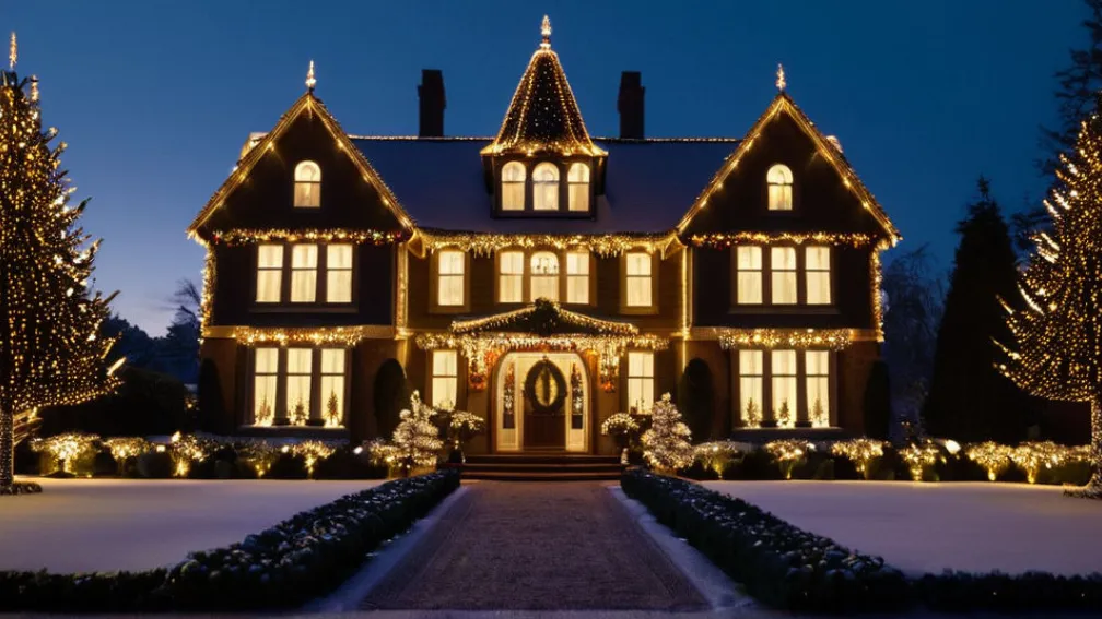 Рождественский дом в Мурдорфе: 50 000 огней создают зимнюю сказку