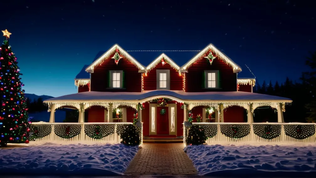 Рождественский Дом в Моордорфе: 50 000 огней создают сказочное настроение