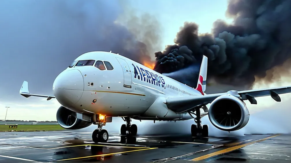 Самолет Airbus A320 загорелся в аэропорту Сан-Паулу: 180 пассажиров спасены