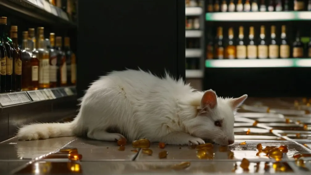 Енот уснул после "вечеринки" в алкогольном магазине Вирджинии