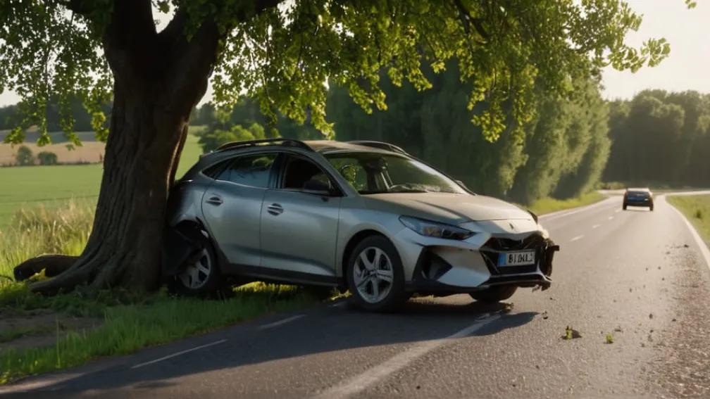 Смертельная авария в Баварии: 18-летний водитель погиб, двое пассажиров тяжело ранены