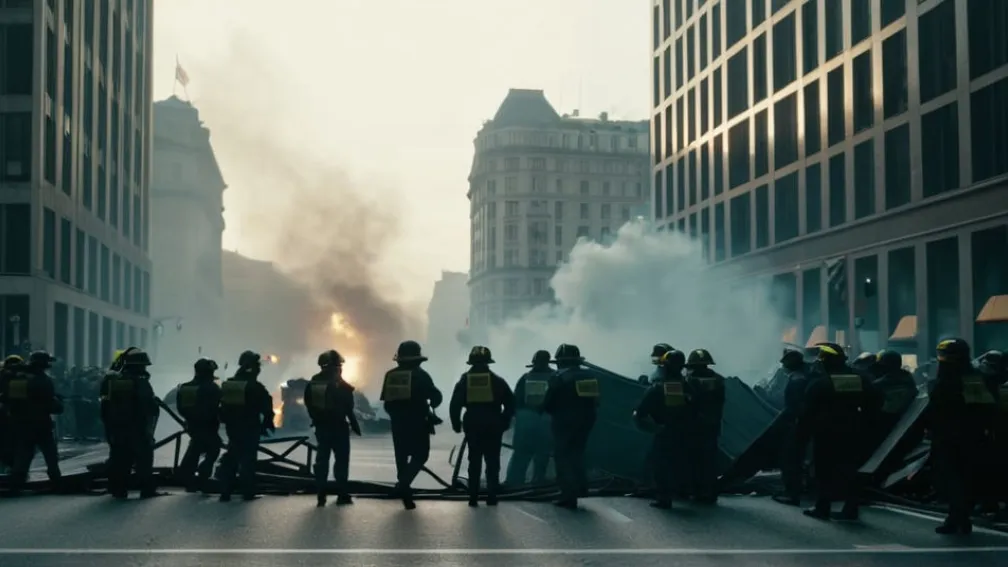 При беспорядках на съезде АдГ в Гиссене пострадали более 50 полицейских