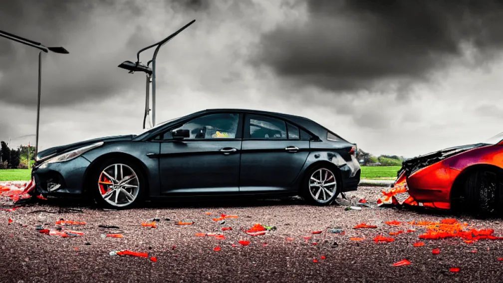 В Штутгарте 91-летний водитель врезался в фонарь и BMW