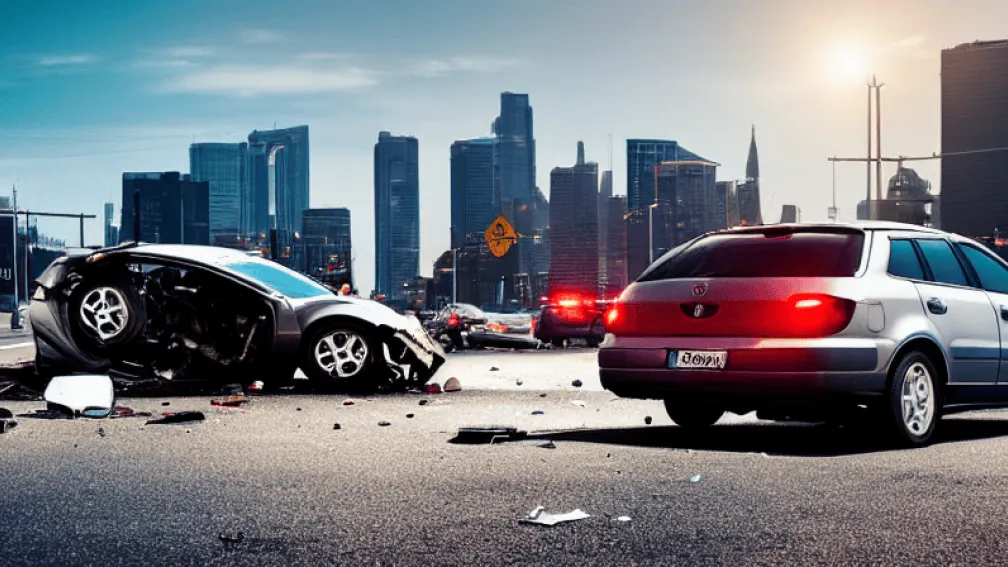 ДТП в Штутгарте: Hyundai врезался в мотоцикл