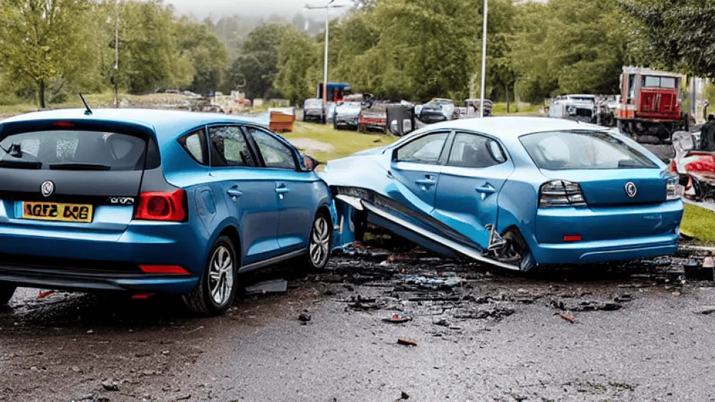 Эрфурт: ДТП Ford и MG, водитель пострадал