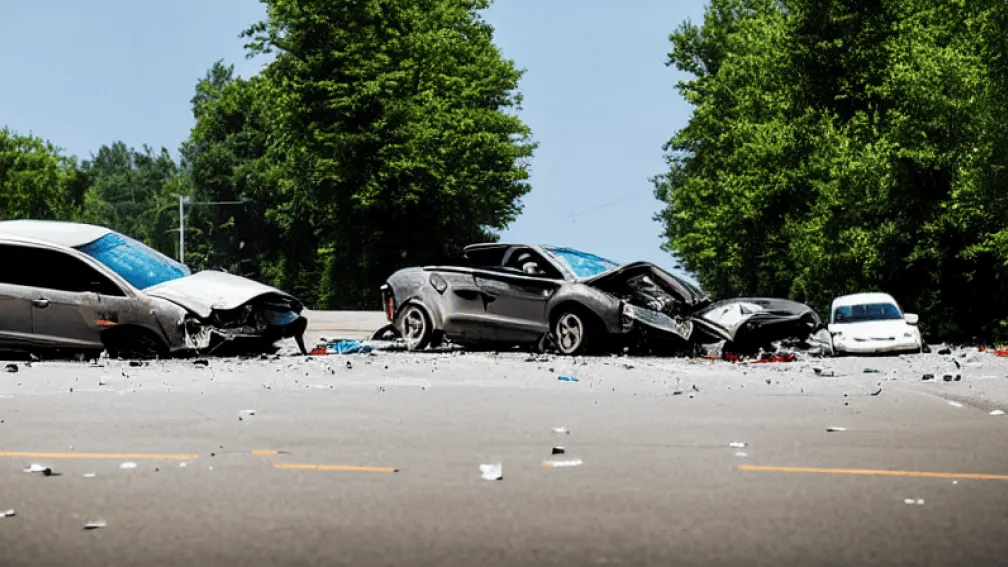 ДТП в Любеке: Audi врезался в припаркованный Ford