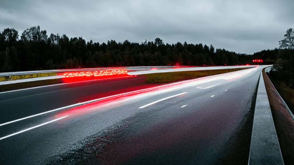 ДТП на A61: Mini перевернулся, водитель ранена