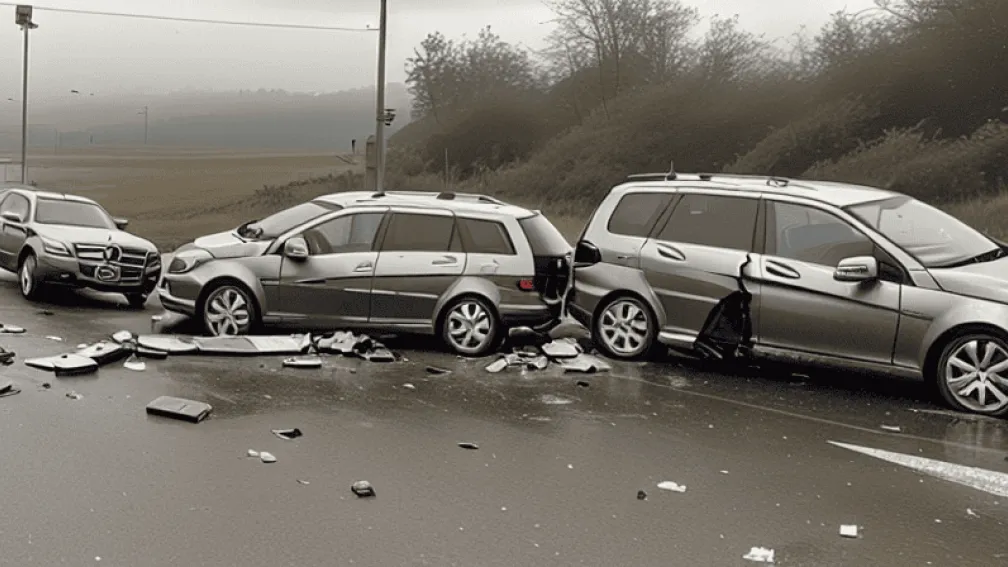 ДТП в Ульме: Mercedes врезался в VW на L265