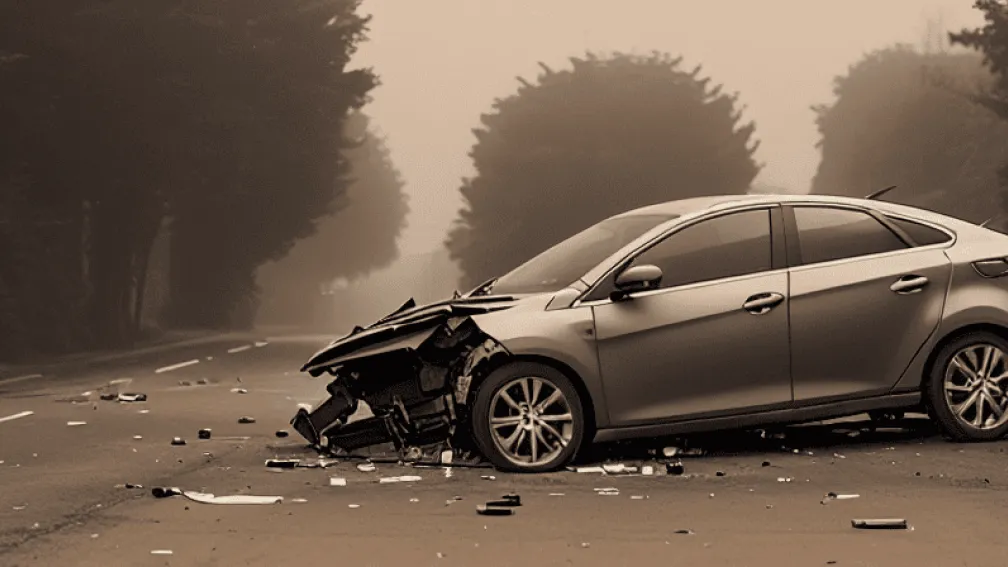 ДТП в Германии: Mazda врезалась в дерево