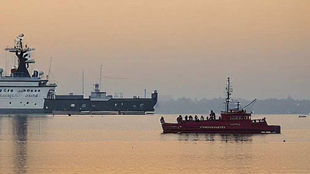 Экскурсионный теплоход чуть не затонул в Балтийском море
