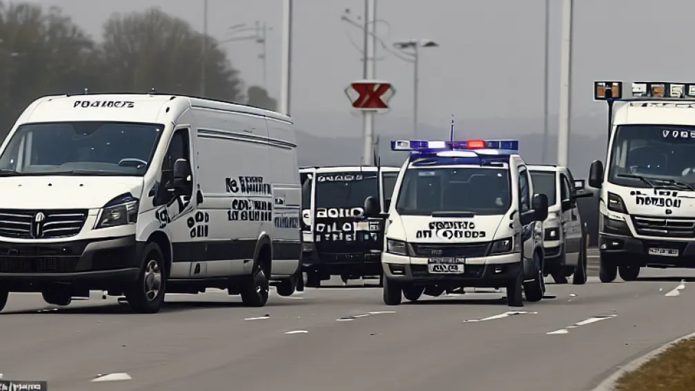 Полиция открыла огонь по фургону на границе в Сааре: 11 выстрелов