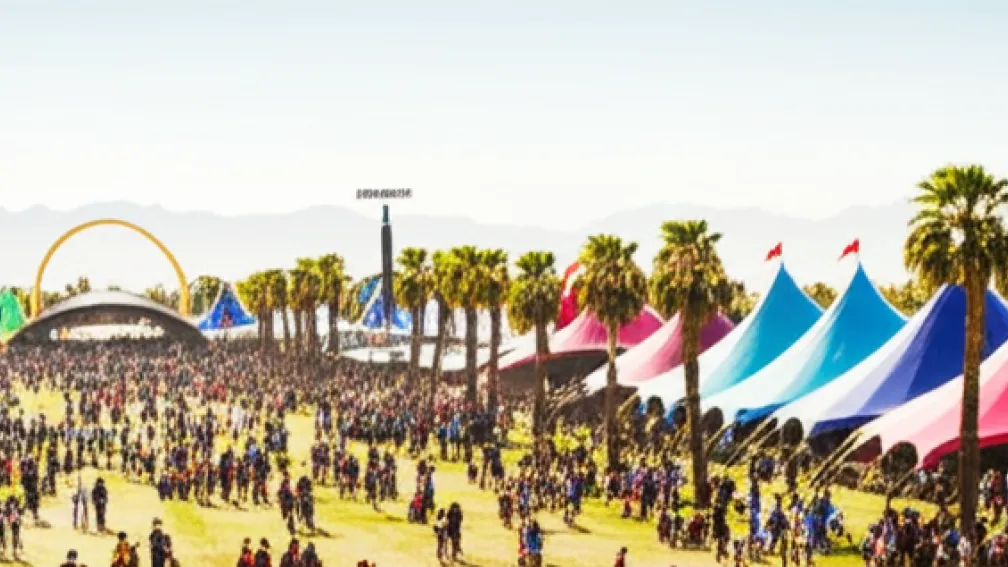 Лени Клум на фестивале Coachella с бойфрендом