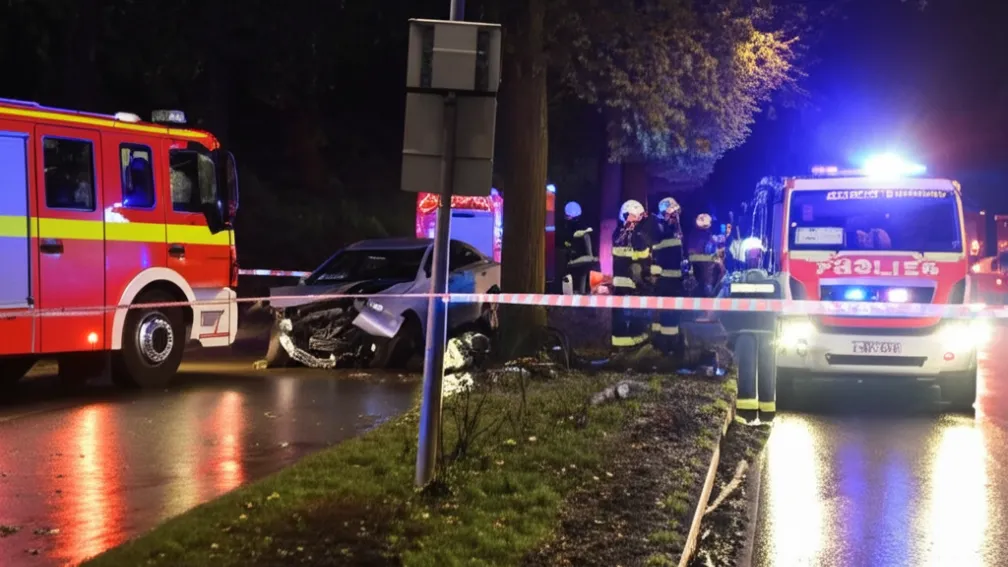 Трагическое ДТП: Mercedes врезался в дерево – водитель погиб