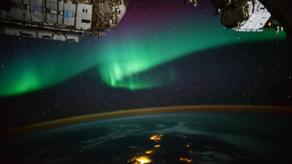 Завораживающие кадры: NASA сняло полярное сияние из космоса