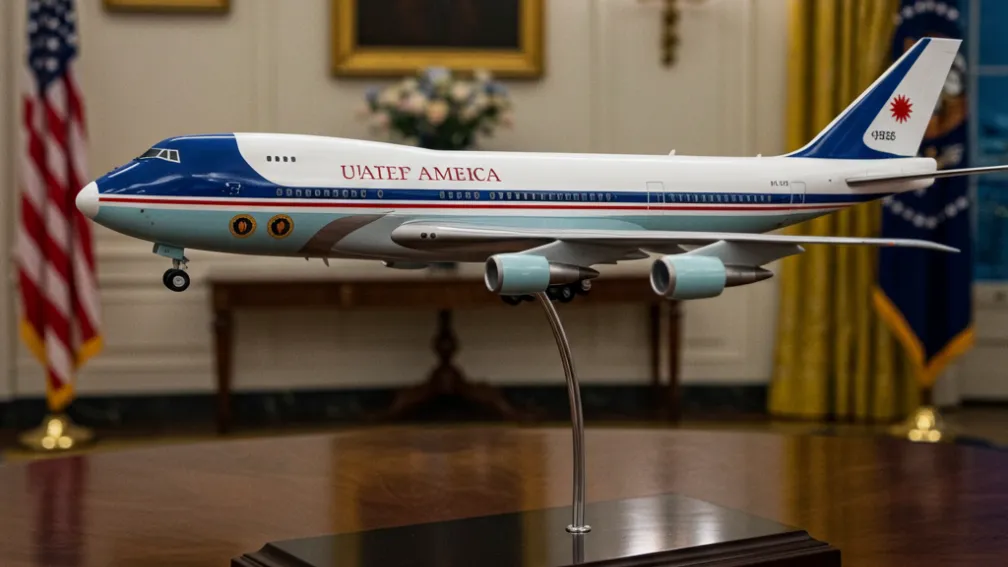 В Белом доме Трамп хвастается Air Force One, на котором никогда не полетит