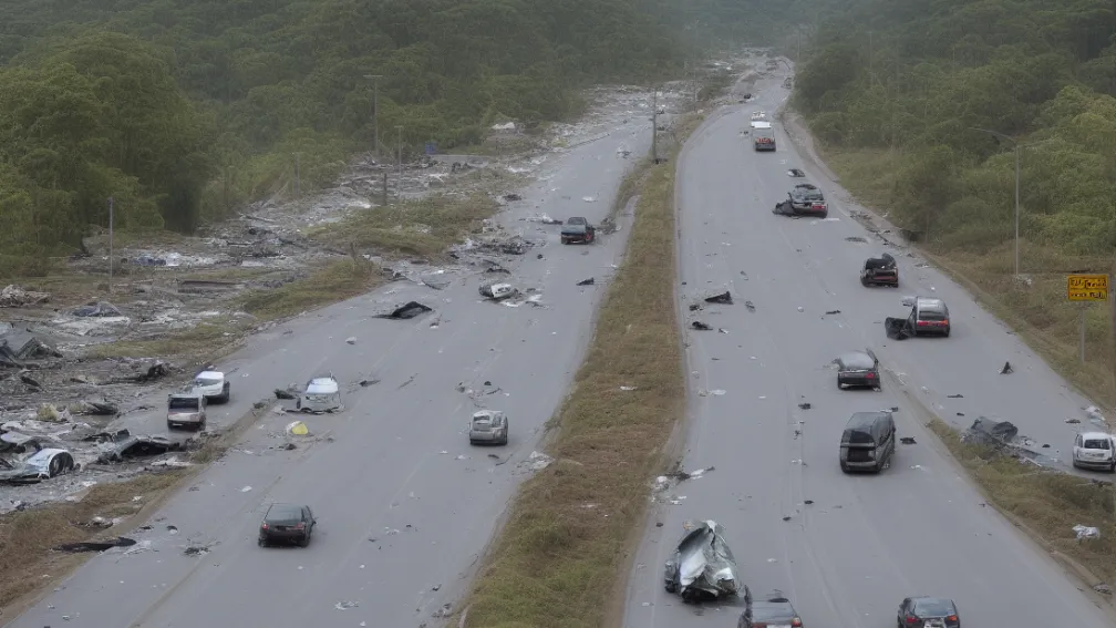 ДТП на A11: Транспортер врезался в грузовик, трое пострадавших