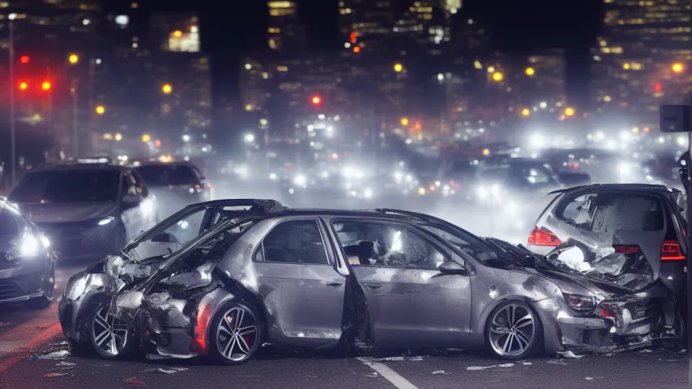 Франкфурт: Лихач скрылся с места ДТП на VW Golf GTI