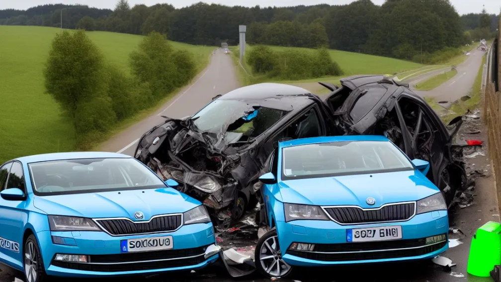 ДТП в Буттштедте: Skoda врезалась в ограждение
