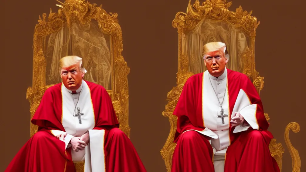 Новый эпатаж: Трамп «стал» Папой Римским!