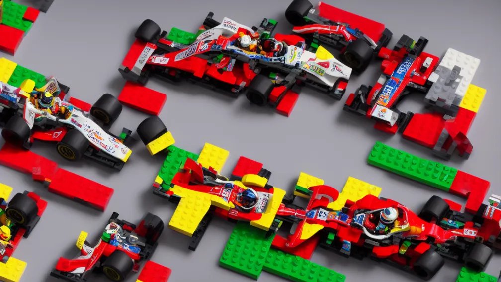 Эпатажная акция перед Гран-при Майами: Ferrari «жульничает» в гонке Lego Формулы-1
