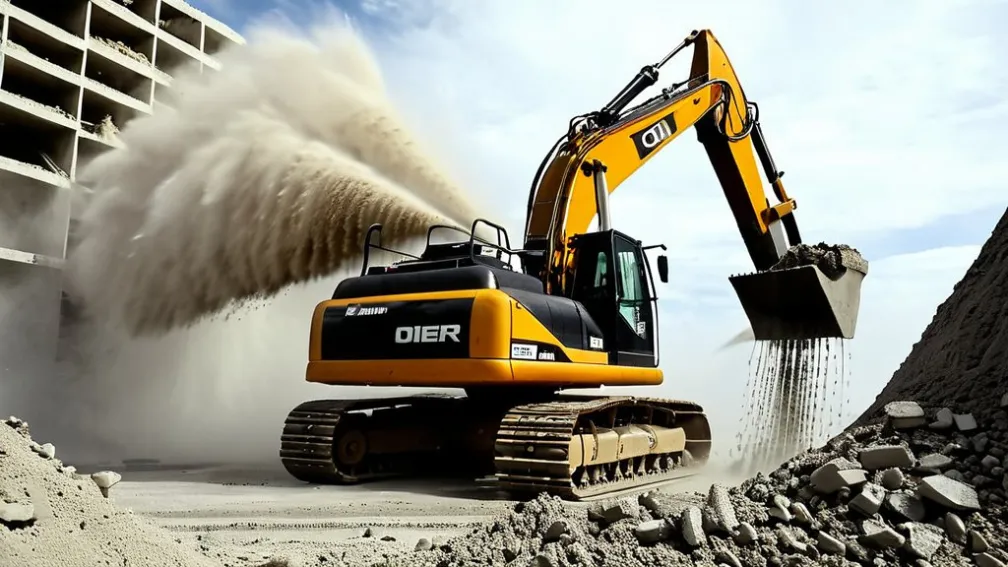 Экскаватор против бетона: снос превращается в шоу