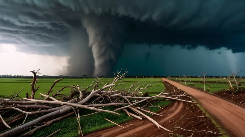 Смертоносный торнадо обрушился на юг Бразилии: пятеро погибших, десятки раненых