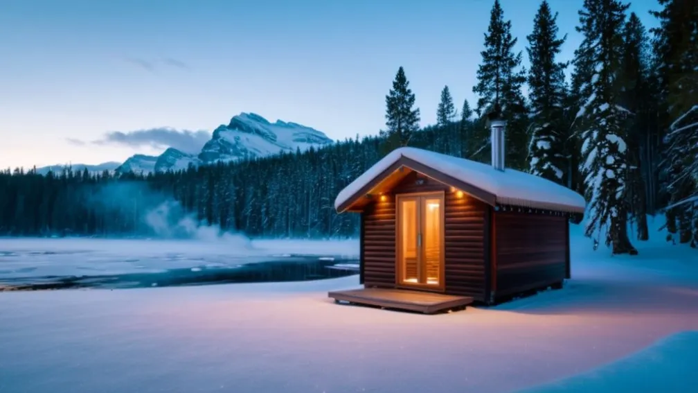 Лола Вайпперт показала экстремальное купание в Финляндии: из сауны в ледяное озеро