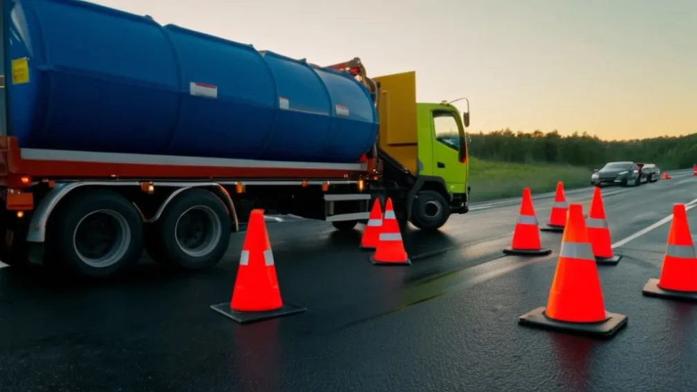 Масштабная проверка на автобане A7: полиция остановила 90 грузовиков, выявлены многочисленные нарушения