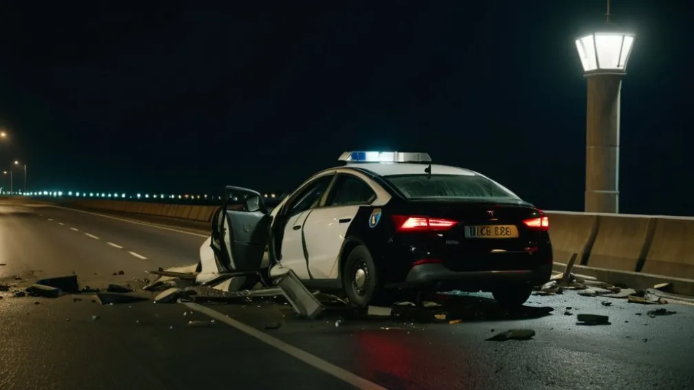 Смертельная авария в Германии: 59-летний водитель врезался в опору моста и погиб в больнице