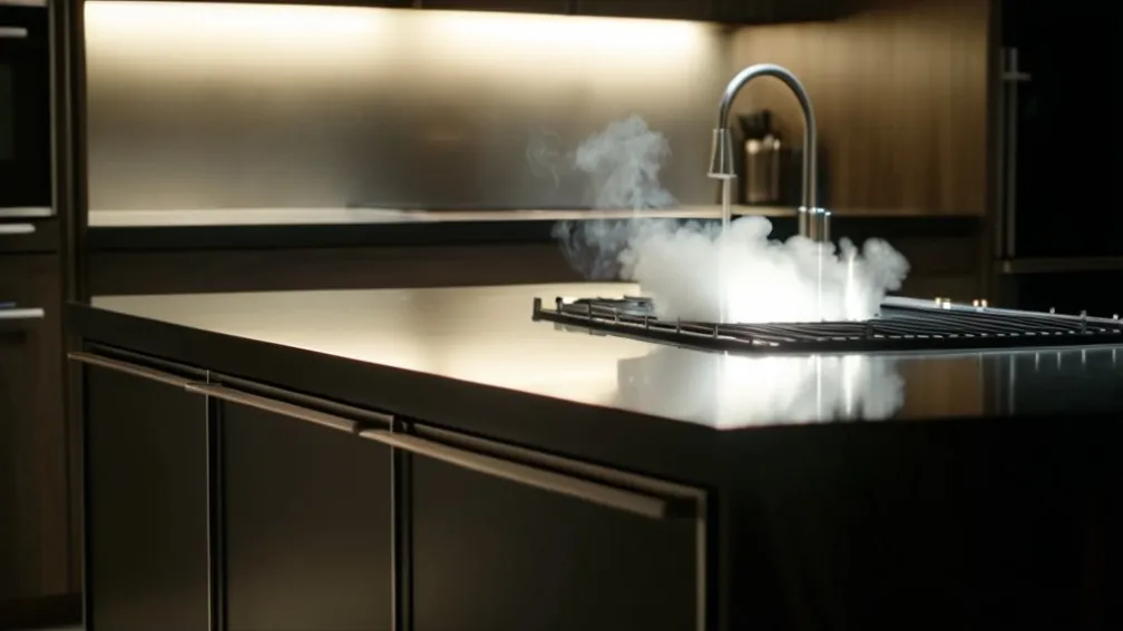 Мама мыла посуду, не заметив, как её сын загорелся