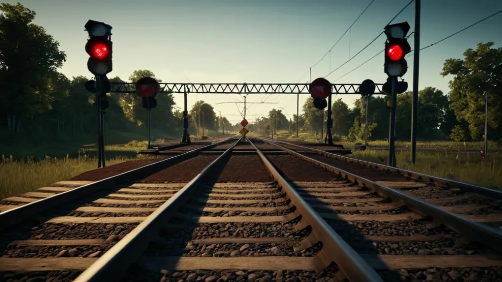 Велосипедист сбит поездом в Баварии после игнорирования красного сигнала светофора на переезде