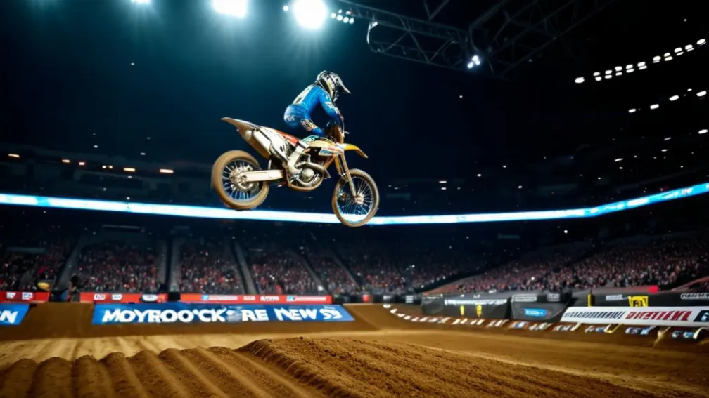 Ужасное падение на чемпионате по фристайл-мотокроссу в Бразилии