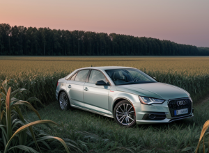 В Германии пьяный водитель уснул в разбитом Audi посреди поля