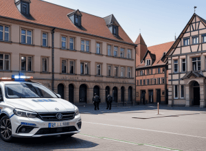 Нападение с ножом у суда в Германии: полиция ищет подозреваемого, раскрыты мотивы