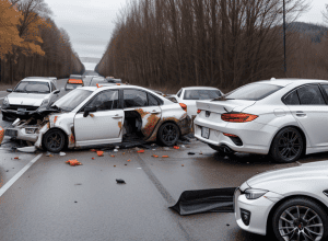 Крупное ДТП на трассе А659 под Вайнхаймом: Водитель Subaru спровоцировал аварию на 80 тысяч евро