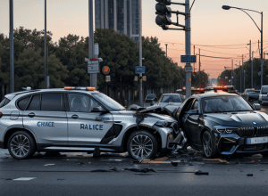 ДТП в Ханау: BMW врезался в столб, водитель сбежал, пассажиры тяжело ранены