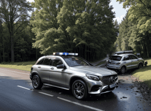 Серьезное ДТП в Германии: Mercedes врезался в дерево, двое тяжело ранены в Лерте
