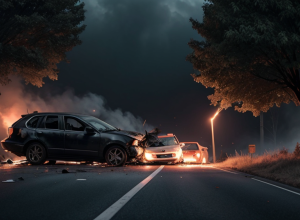 Страшное ДТП в Германии: Подросток сгорел заживо в 333-сильном VW Golf после удара о дерево
