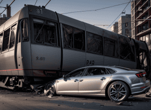 Серьезное ДТП в Дортмунде: Audi врезался в трамвай, есть пострадавшие