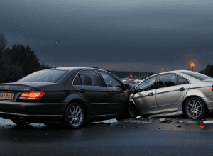 Чудом уцелел: Mercedes перевернулся во время нелегальных гонок на немецкой трассе А8